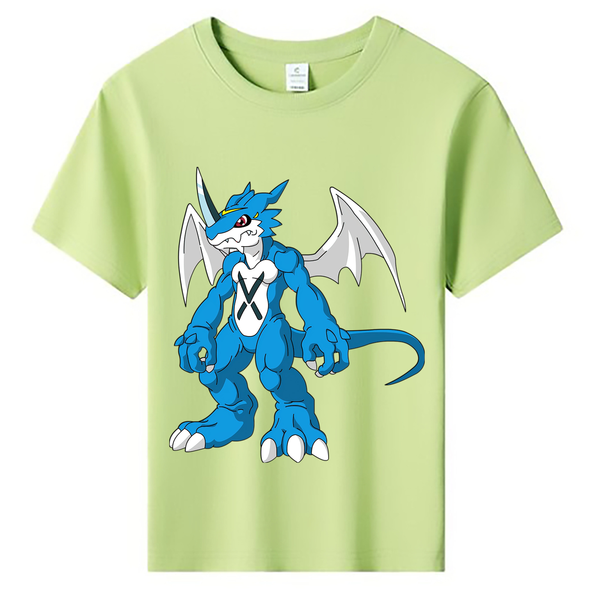 （画像用） Digimon デジタルモンスター/デジモン 綿100％キッズTシャツ（フロントプリント）